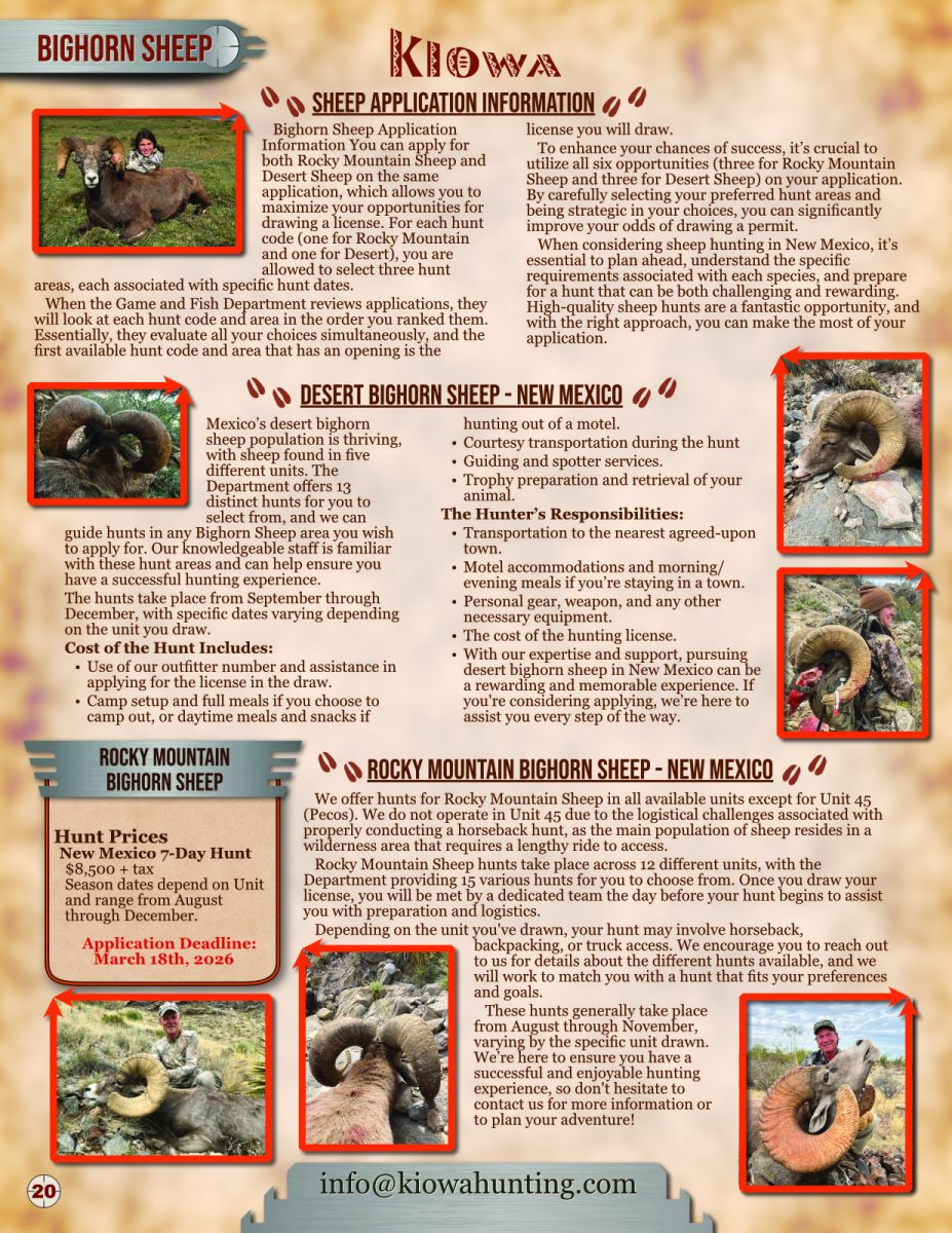 Kiowa 2026 Brochure page 20