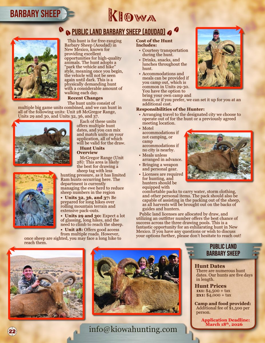 Kiowa 2026 Brochure page 22